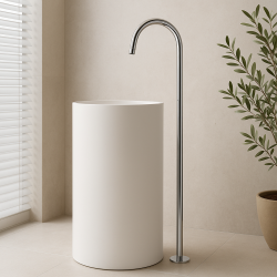 Waterevolution Flow wolnostojąca bateria umywalkowa wylewka chrom T167701